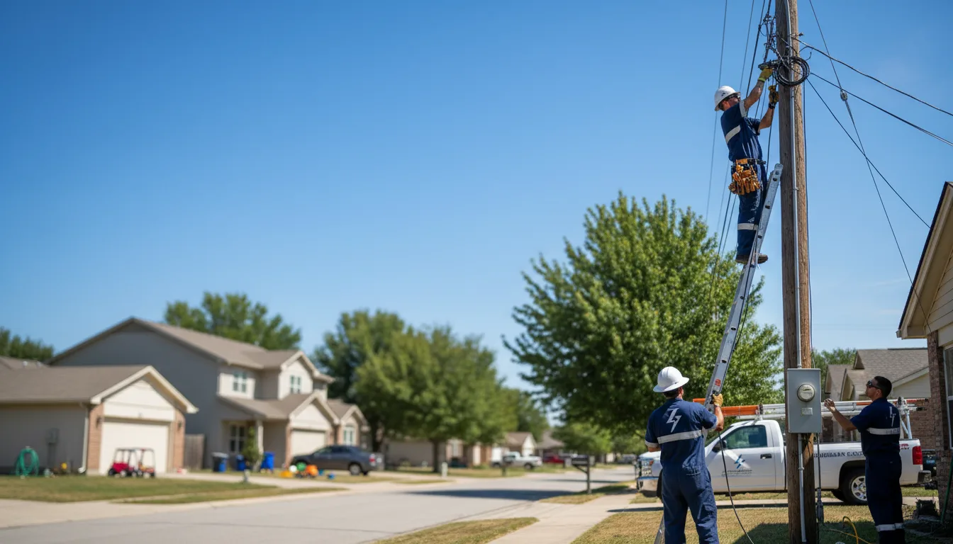 Residential electrician providing installation services in Albany, IL